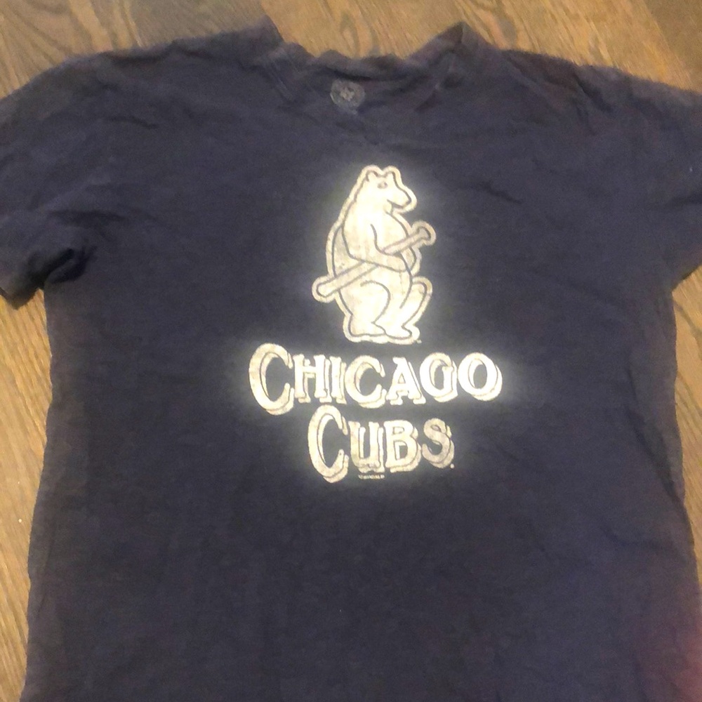 Chicago Cubs t-shirt XXL vintage logo navy blue